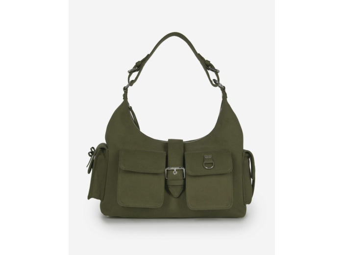 Sac amelia large en canvas kaki