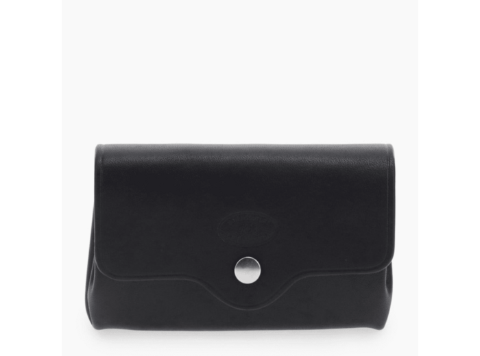 Porte monnaie Sans couture en cuir lisse