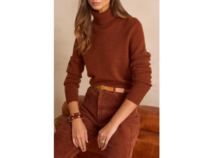 Pull col-roulé unisexe en 100% cachemire - 4 fils SWAN(N)