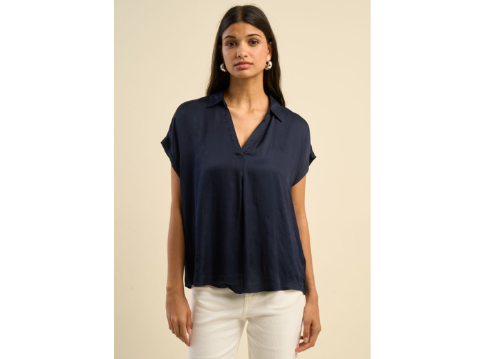 Top col chemisier coupe fluide