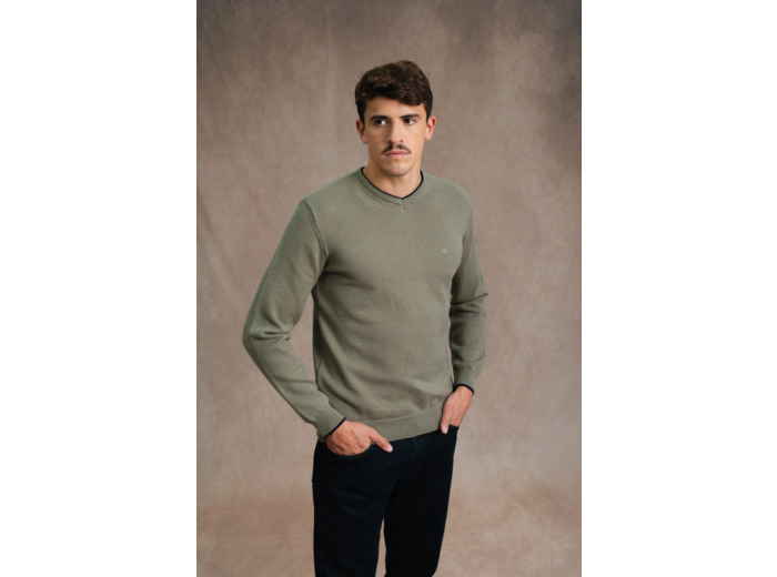 Pull homme col V Nolan