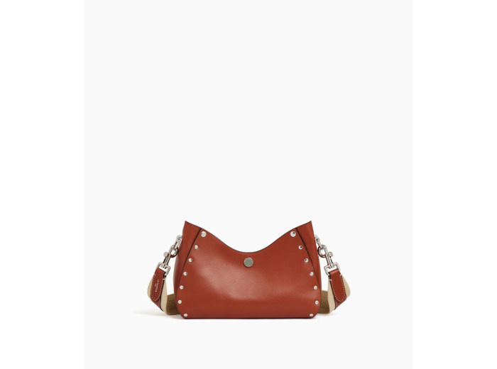Petit sac bandoulière Sans Couture en cuir lisse