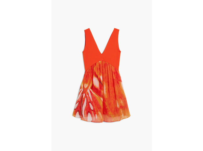 Robe Sans Manches En Tissu – Femme