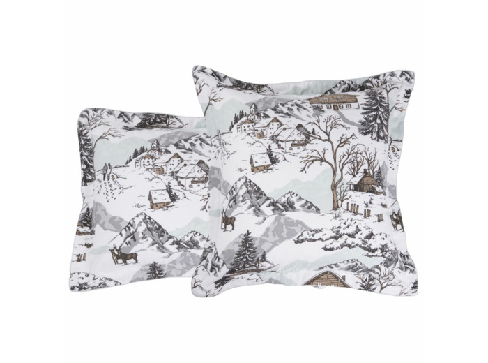 Taie d'oreiller Montagne | Flanelle | Tradition des Vosges