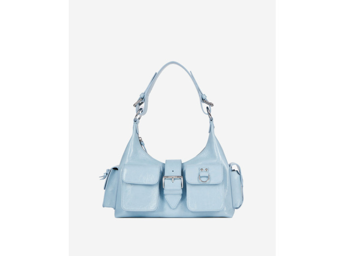 Sac amelia en cuir light blue