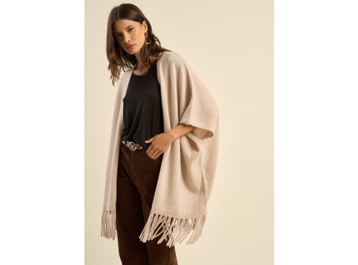 Cardigan ample à franges