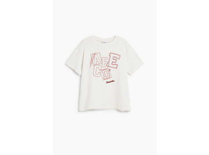 T-Shirt À Manches Courtes En Maille – Fille