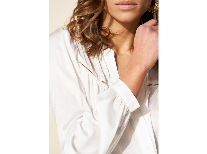 Chemisier manches longues col tunisien