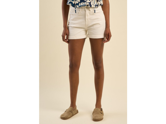 Short en jean avec revers