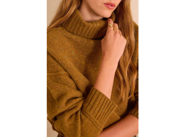 Pull  col roulé BRANDO BIS en 100% laine