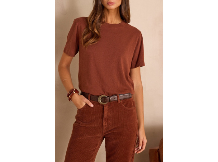 T-shirt col rond unisexe en coton MARCEL(LE)