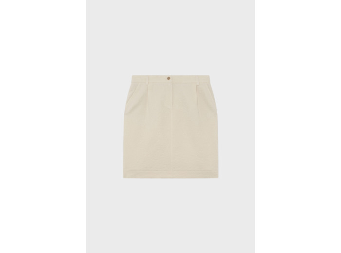 Jupe courte et droite damassée - VIANA