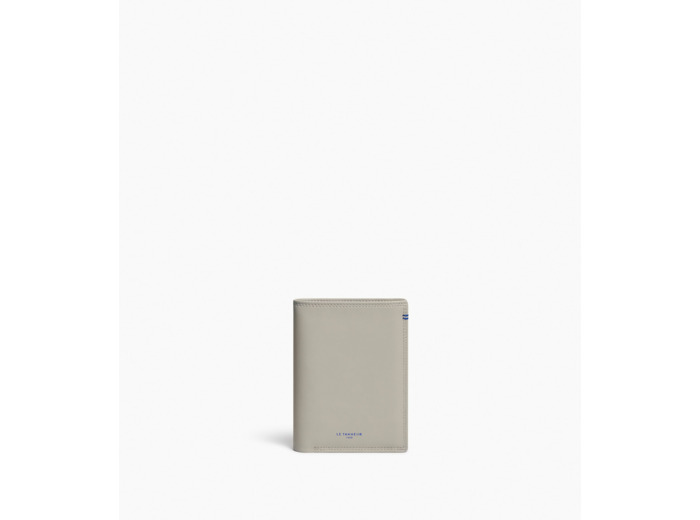 Portefeuille vertical moyen modèle zippé 2 volets Martin en cuir lisse