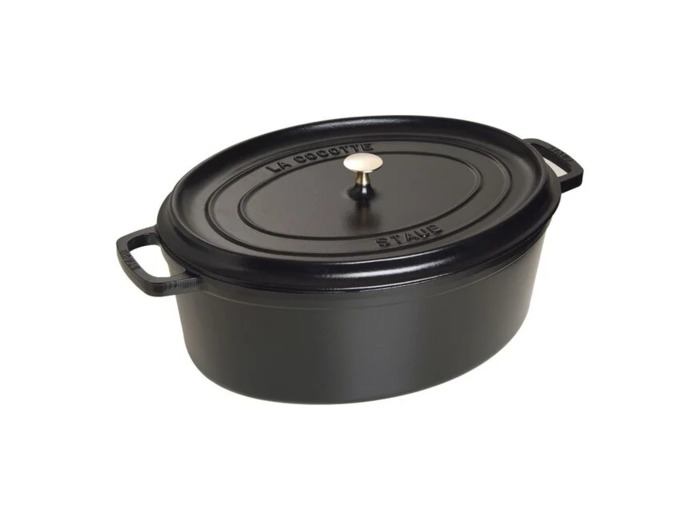 COCOTTE OVALE 41cm 12L Noir mat