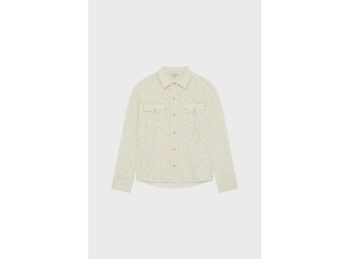 Chemisier en dentelle à boutons dorés - USULA