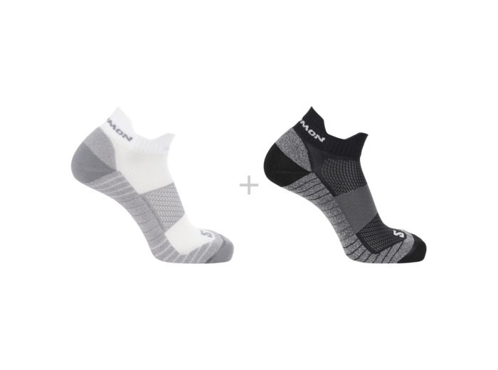 Aero Ankle 2-Pack Black White