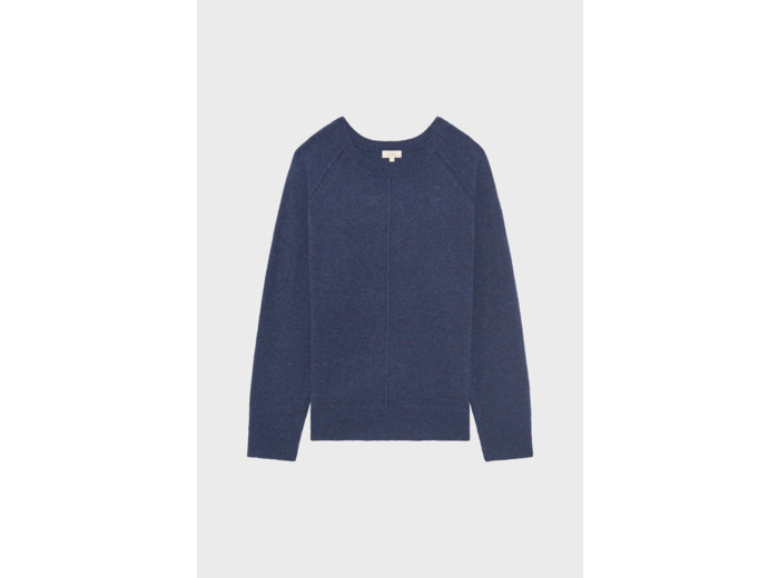 Pull à col rond en laine chinée - ELEAN