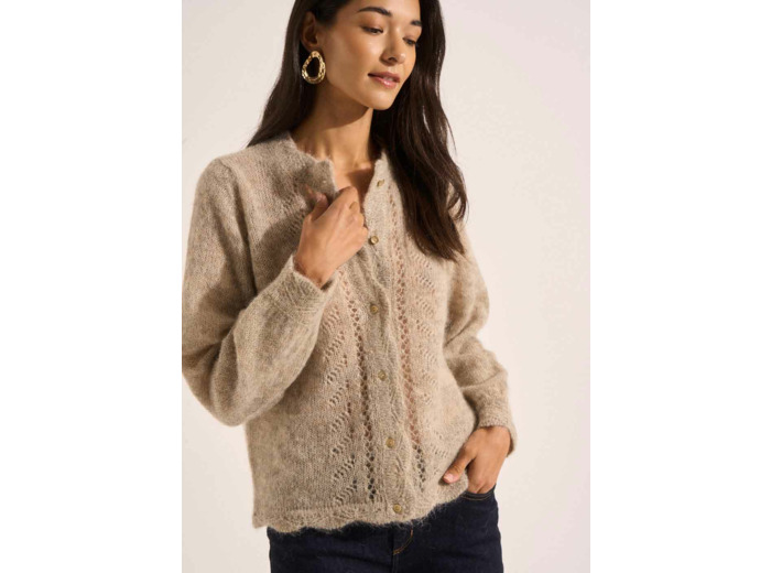 Gilet détails dentelle