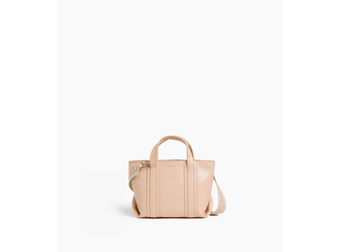 Mini cabas Grâce en cuir grainé