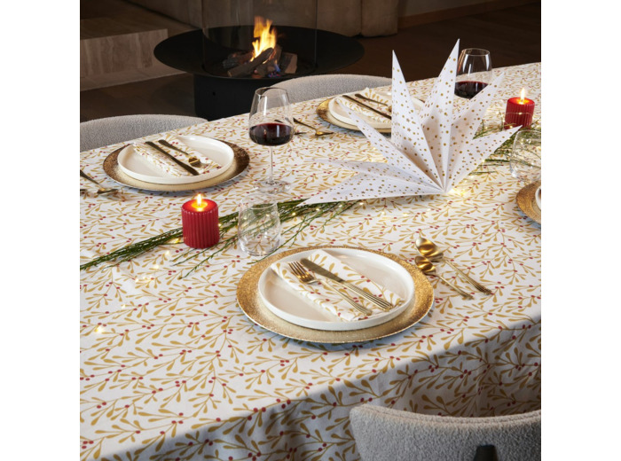 Nappe Gui D'or | Coton enduit | Tradition des Vosges