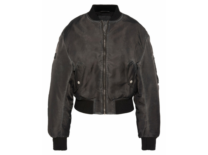 Bomber délavé cropped oversize JET90W SCHOTT