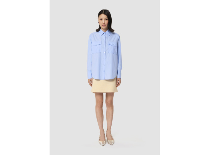Chemise Cassandre bleue en popeline