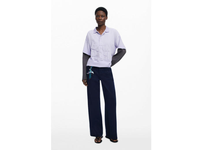 Pantalon Long En Tissu – Femme