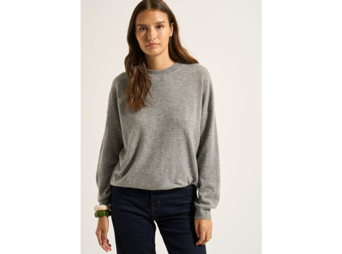 Pull col rond 100% cachemire
