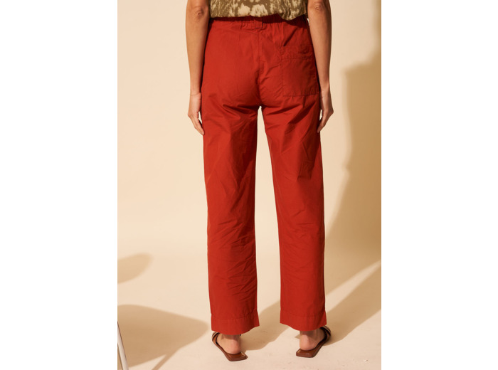Pantalon jambe large et taille haute
