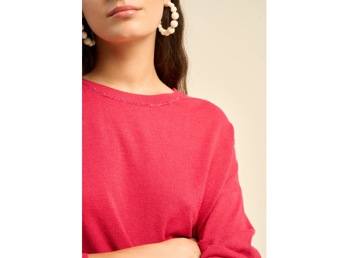 Pull col bateau à manches longues