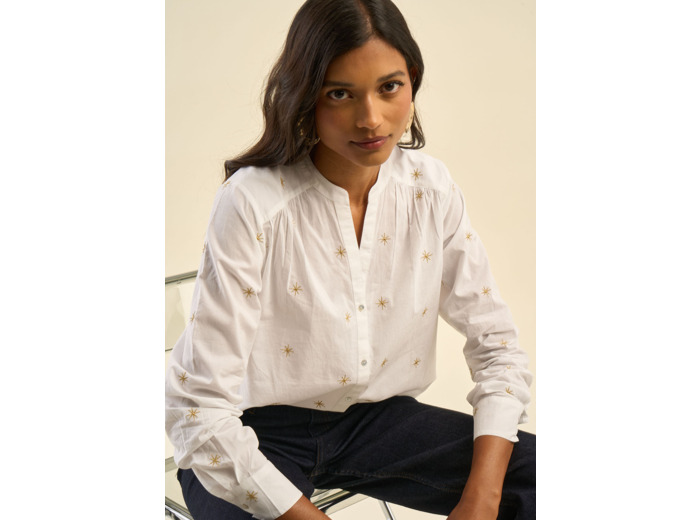 Chemise brodée