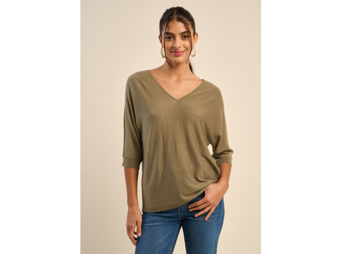 Pull oversize manches chauves souris