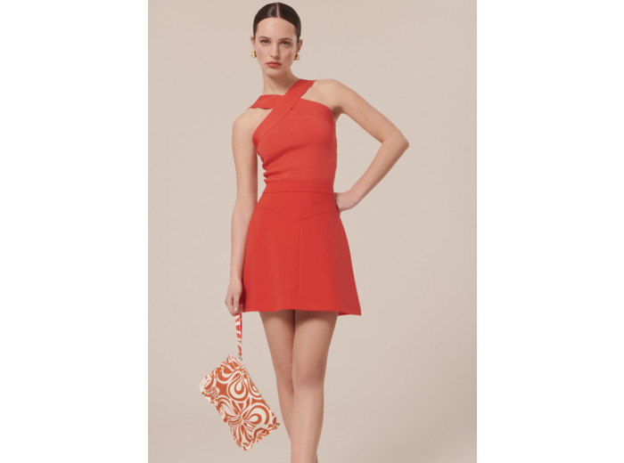 Jupe Jasmin Corail en Polyester