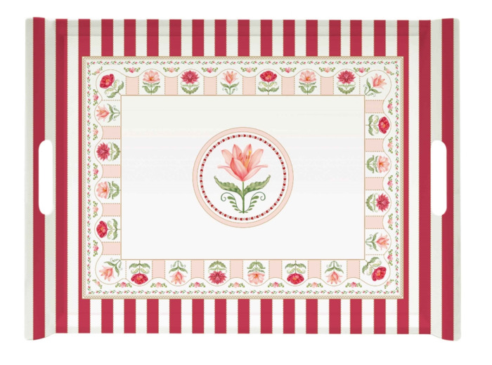 FLOWERY Plateau 52x37cm