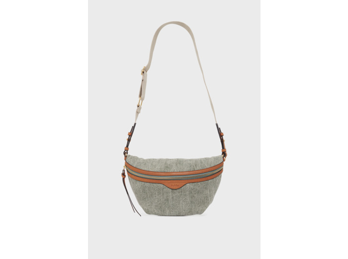 Sac banane en toile et cuir - ABBIE