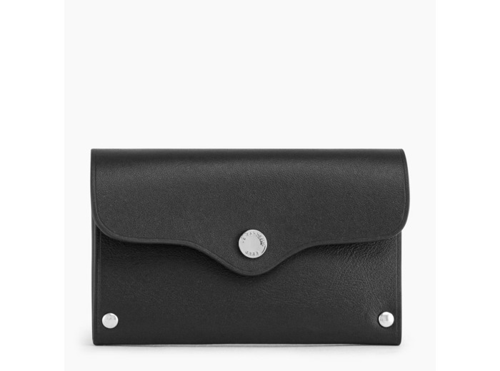 Porte cartes Sans couture en cuir lisse