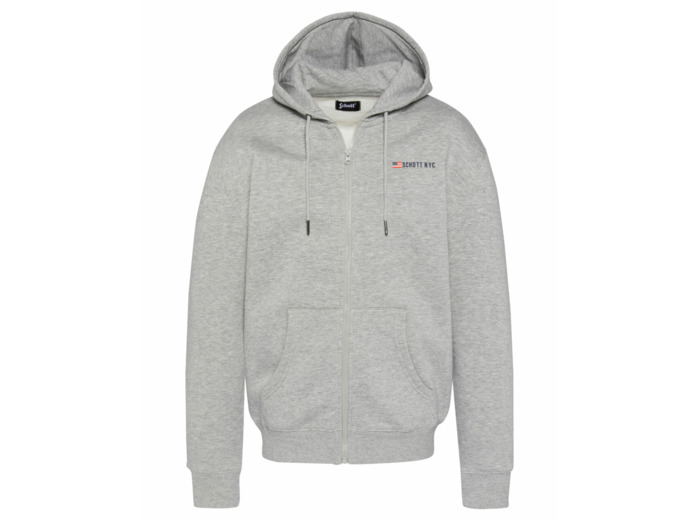 Sweat à capuche zippé SCHOTT SWHZFLAG