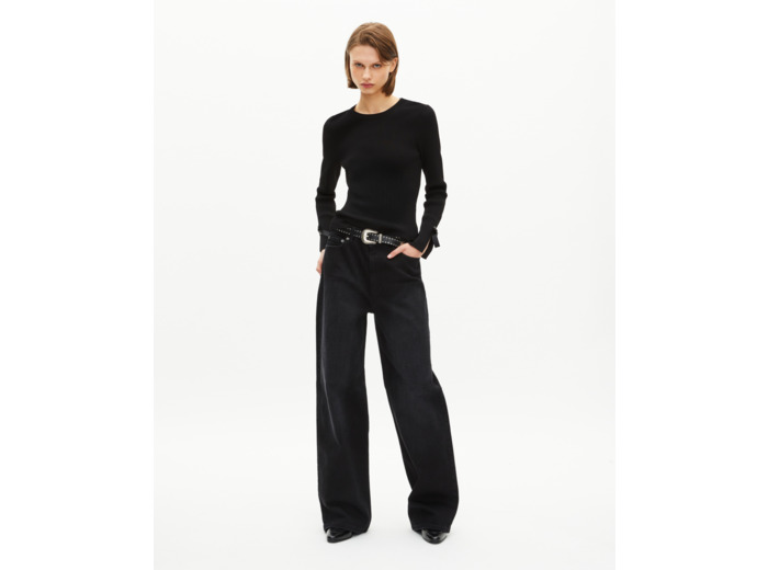 Pull avec rubans noir black