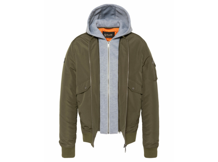Bomber à capuche MILBROOK SCHOTT