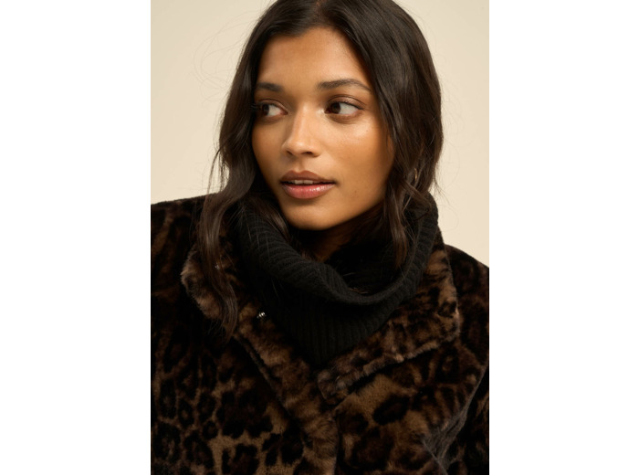 Tour de cou à cotes en cachemire