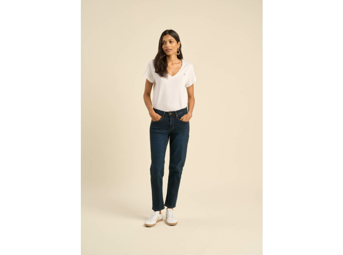 Jean boyfriend à taille médium