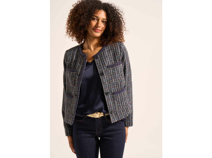 Veste courte en tweed