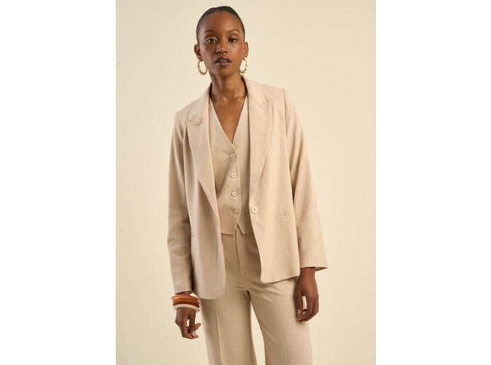 Veste de tailleur à rayures