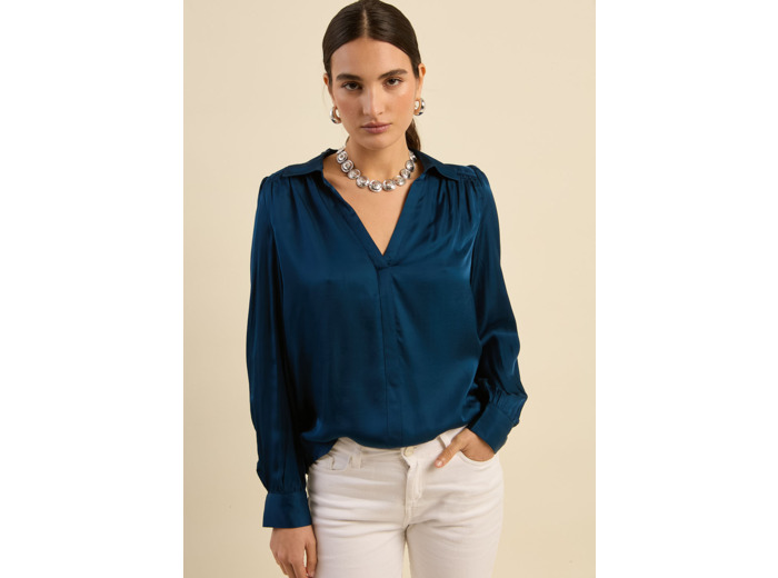 Blouse fluide à col V