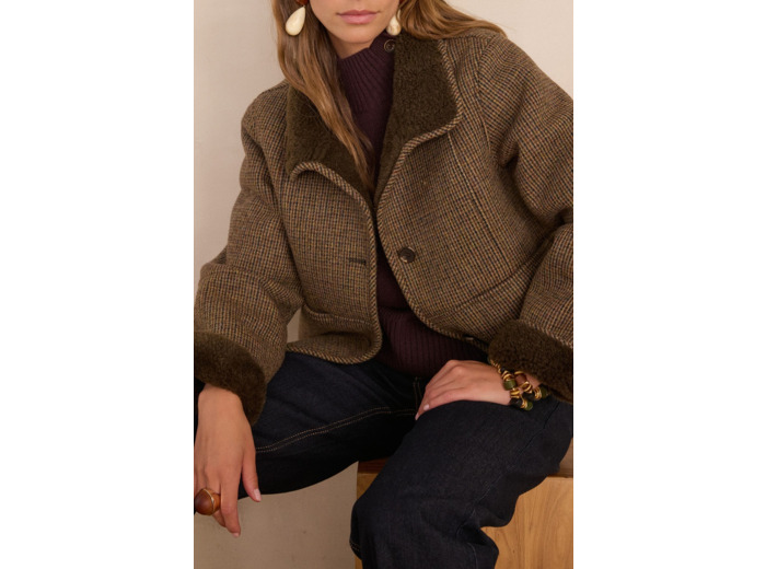 Manteau DARIO à carreaux