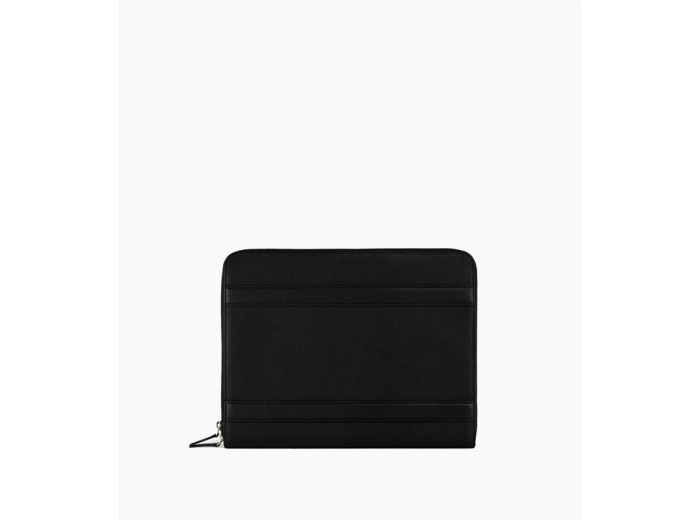 Conférencier 13" zippé Charles en cuir grainé