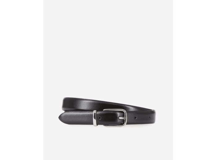 Ceinture en cuir glacé noir black