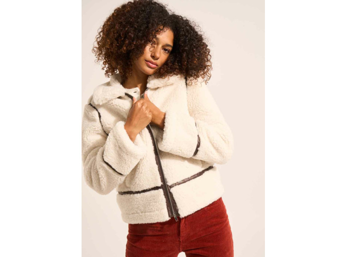 Blouson en fausse fourrure
