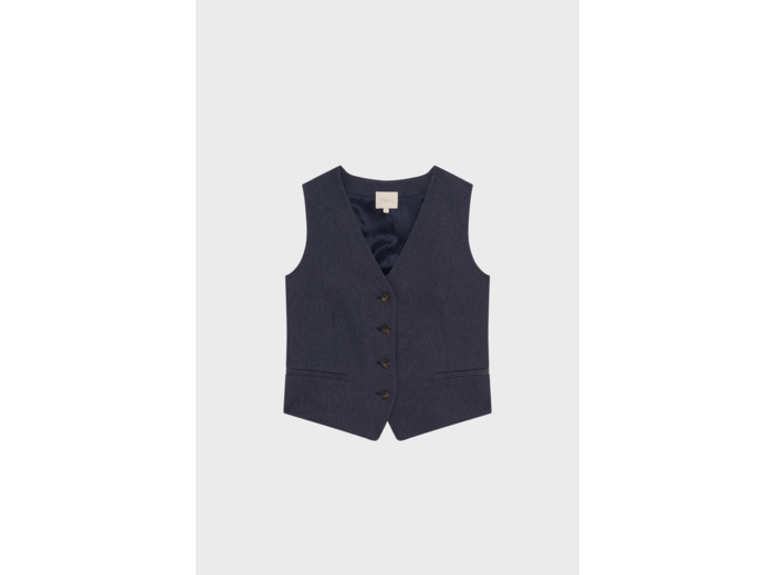 Gilet sans manche en denim brut - ROCIA