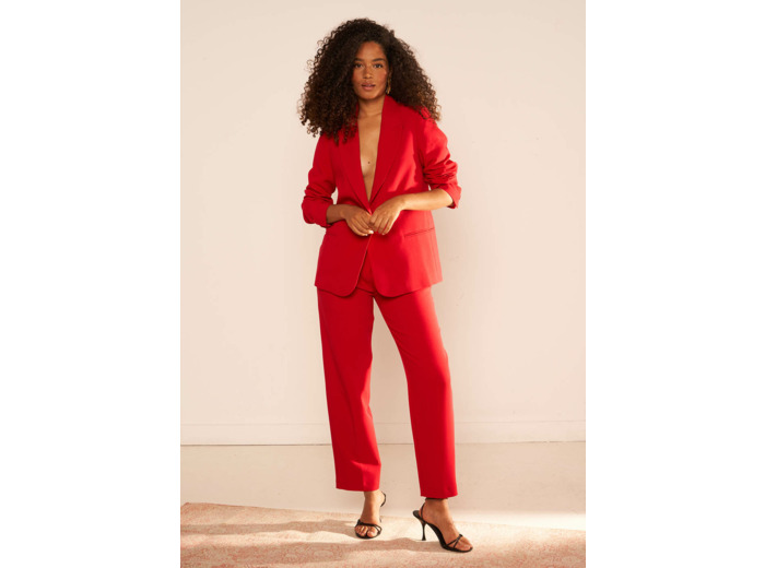 Pantalon tailleur taille haute